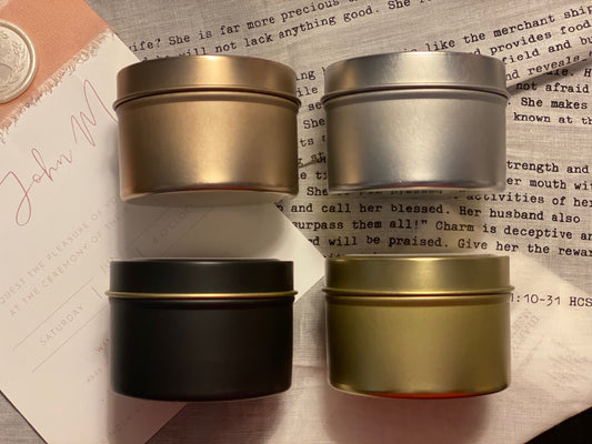 *Personalized Wedding Favors (24 candles)